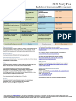 Bachelor Study Plan Template