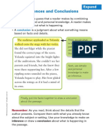 Inferences and Conclusions: Expand