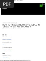 How To Rescan New LUN's Added in Linux, HP-UX, Aix, Solaris - ASGAUR