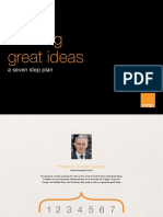 Creating Great Ideas: A Seven Step Plan