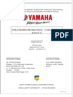 Internship Report of Yamaha