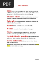 Ethics Business Ethics Principles Values Norms Virtue An Individual's Morality Moral Philosophy