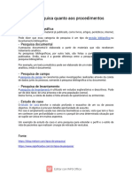 Tipos de Pesquisa Quanto Aos Procedimentos