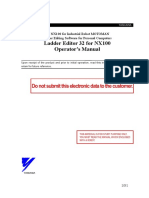 Ladder Editor 32 For NX100 Operator's Manual