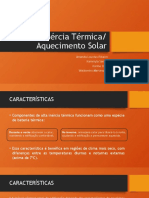 Alta Inércia Térmica e Aquecimento Solar