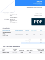 Zoom Invoice Standard Pro Monthly Charge