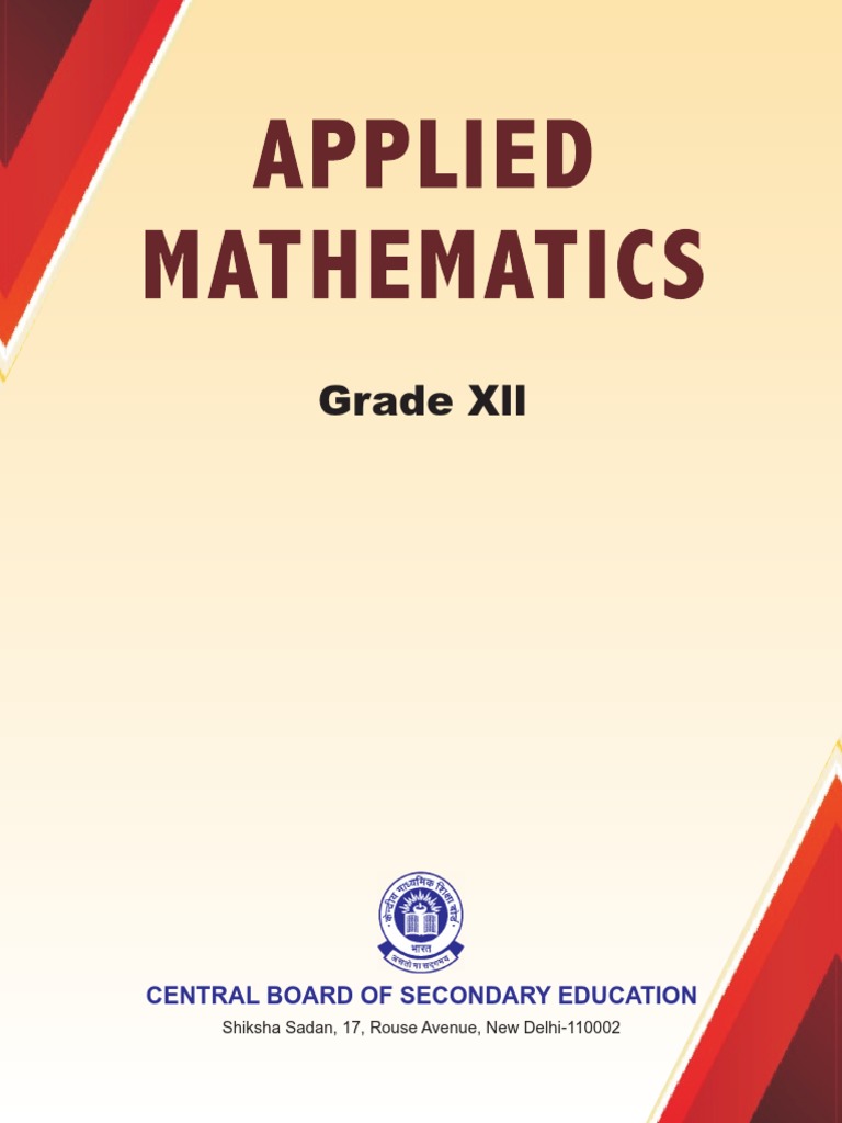 Book Applied Mathematics Class XII | PDF | Number Theory | Mathematics