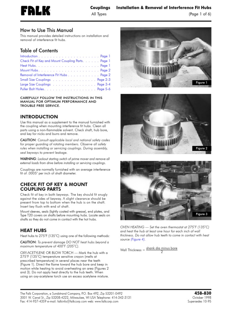 Interference Fit Hubs Installation PDF Pump Mechanical Engineering