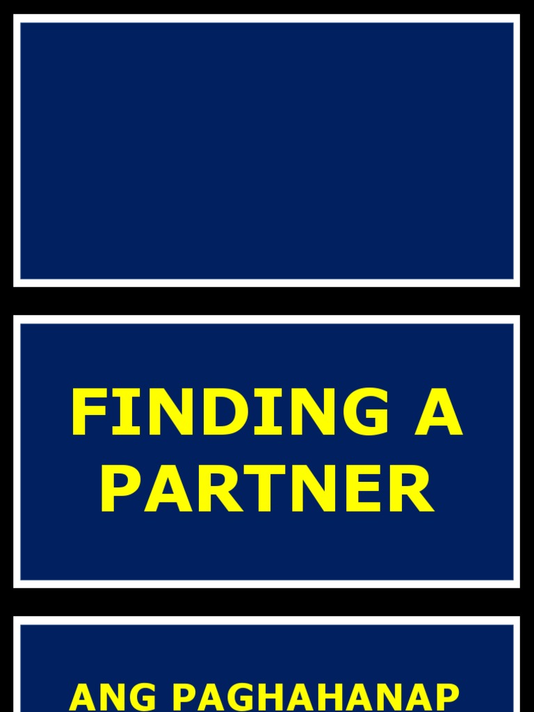 Finding A Partner | PDF