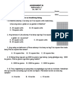 Math 2 Q4 Assessment Test W7 W8