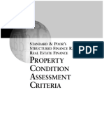 Standard and Poors Property Condition Assessment Criteria