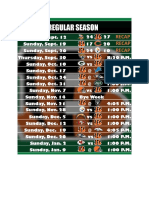 Bengals 2021 Schedule RECAP