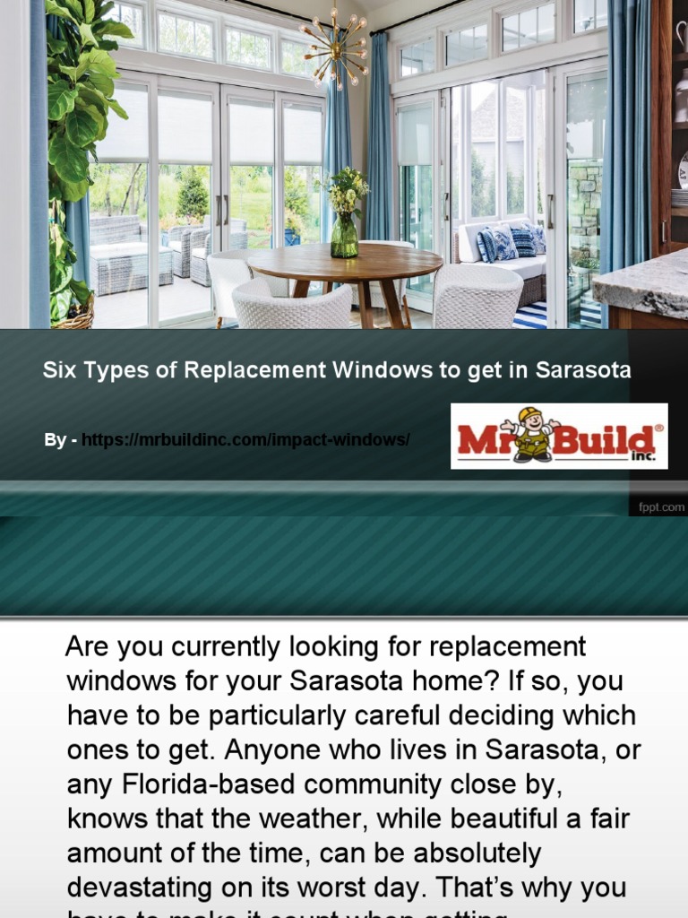 Six Types of Replacement Windows To Get in Sarasota PDF Efficient