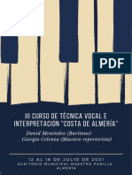 Info III Curso de Técnica Vocal e Interpretación Costa de Almería