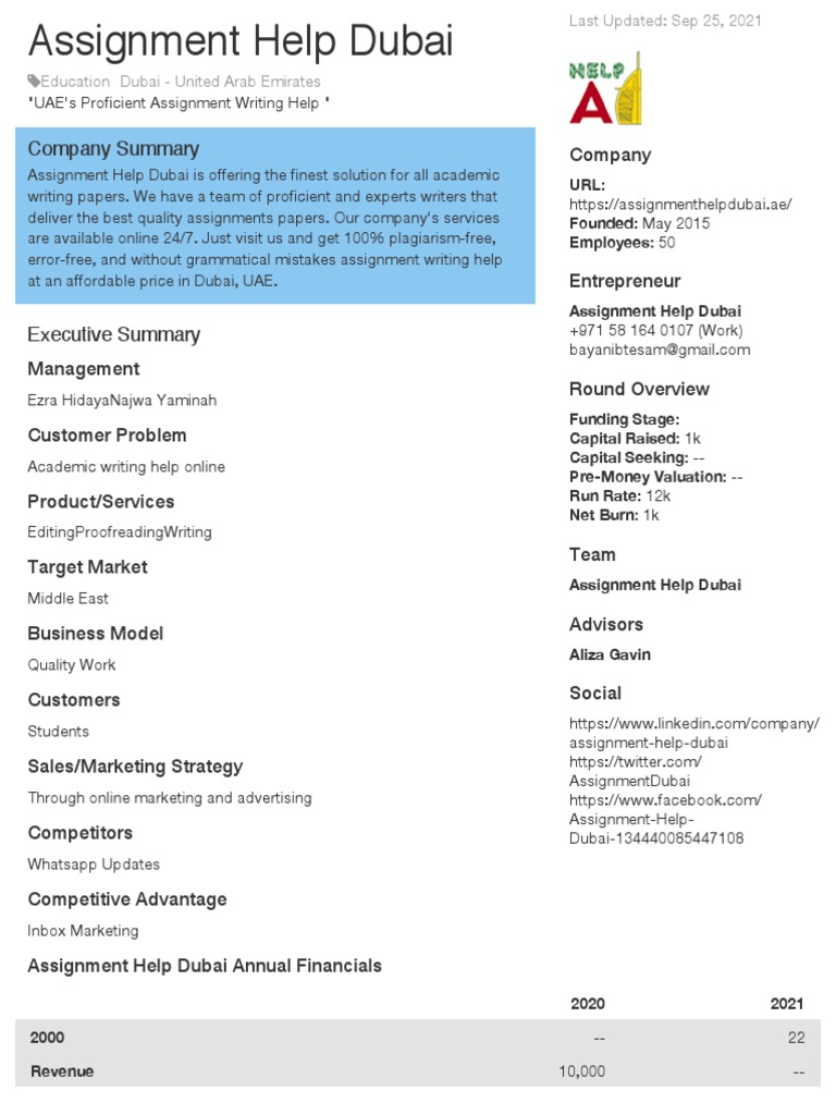 Assignment Help Dubai | PDF | Dubai | Marketing