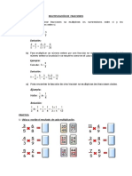 Area Matematica - Multiplicación de Fracciones 5to