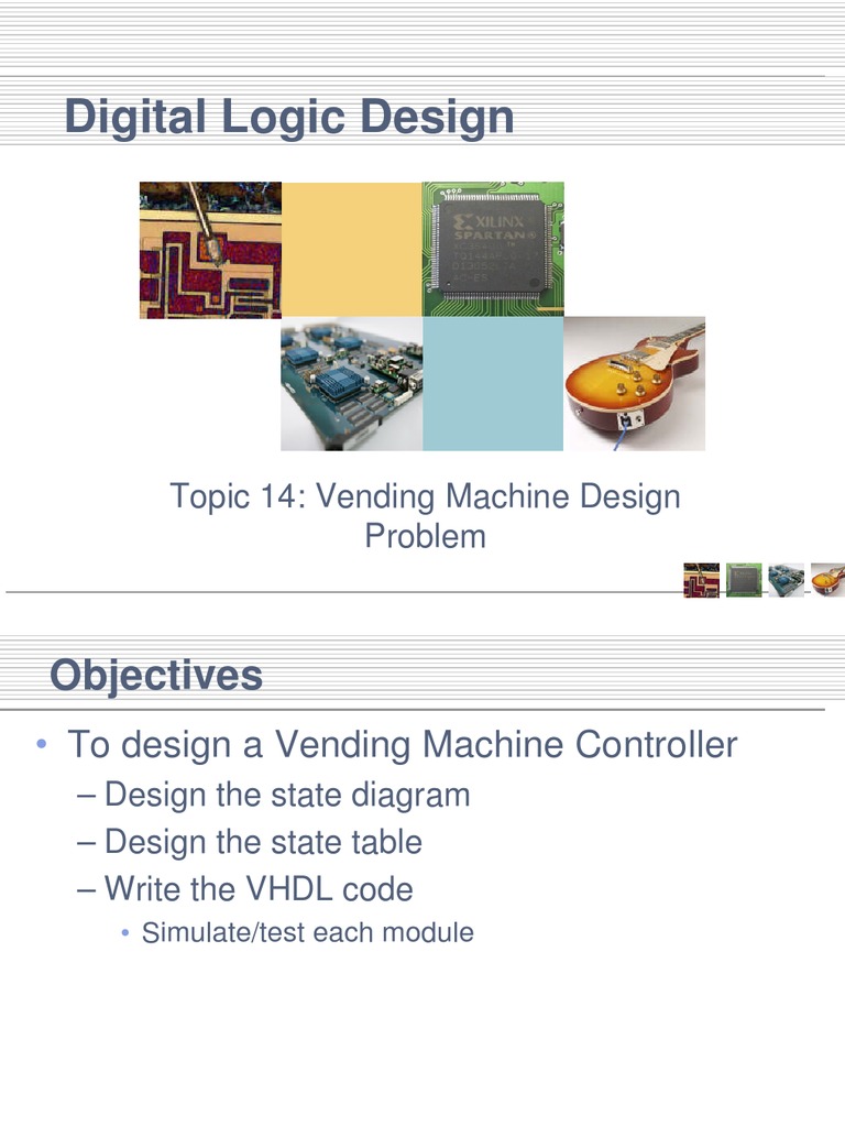 Vending Machine Controller Design | PDF | Logic Gate | Vhdl