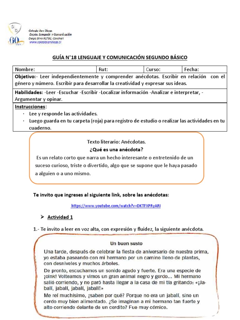 2° Segundo Básico PDF | PDF | Artes del Lenguaje y Comunicación ...