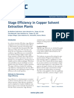 Stage Efficiency in Copper Extraction Plants