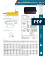 Rechargeable Gel Deep Cycle Battery: CSP Power Co. LTD