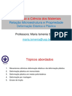 Deformação Elástica e Deformação Plastica Alunos