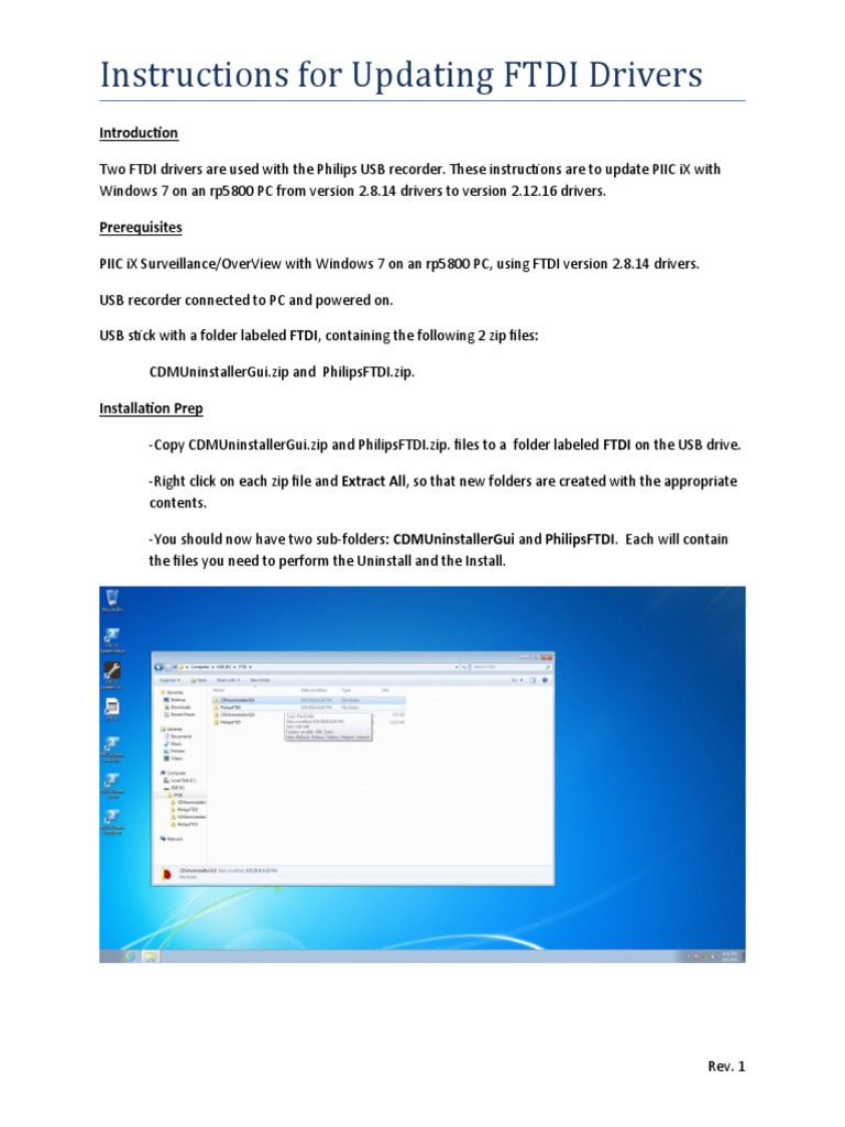 FTDI Driver Update for Windows 7 | PDF | Device Driver | Microsoft Windows