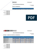 Rol de Programación Mensual Jefatura - Unidad de Estadística E Informática