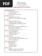 SAP HANA Admin Road Map