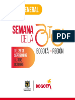 Programación de La XIV Semana de La Bici Bogotá-Región