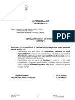 Hotararea nr.117 din 24.07.2020  Stat de functii pt. personalul didactic auxiliar - Modificat