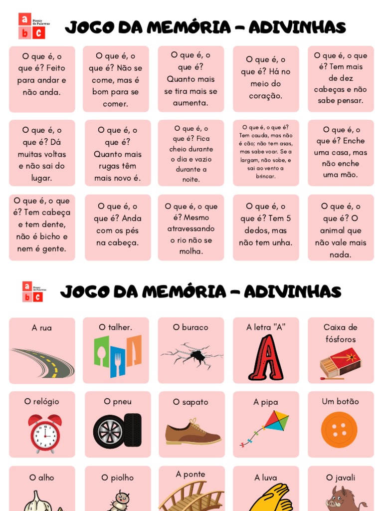 Adivinha o Que É?, Jogos Português