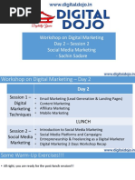 Workshop On Digital Marketing Day 2 - Session 2 Social Media Marketing - Sachin Sadare