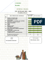 0 Schema Orara Clasa a Iia