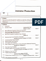 Generator Protection: Syllabus Rotor Faults, Differential