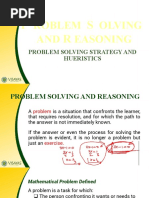 Lesson 2.1-Problem Solving Strategies and Hueristics