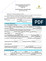 Father Saturnino Urios University College Guidance Center Butuan City Student Individual Inventory Form