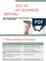 10 Steps To Business Writing