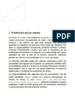 Predicción de Ventas. Gerencia de Ventas.