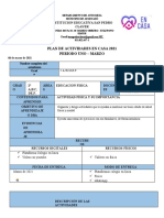 Educación Física Marzo 2021