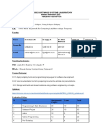 CS6103D SSLab-Course Plan