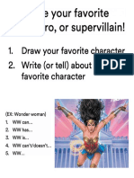 Speak Up Topic 3 - Superheroes