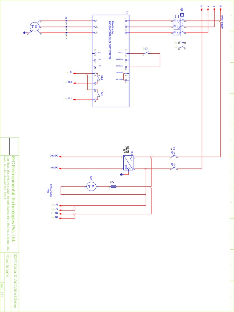 Allen Bradley SMC-3 Soft Starter Diagram | PDF | Routes | Bus Transport