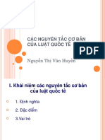 Các nguyên tắc cơ bản của luật quốc tế - Nguyễn Thị Vân Huyền