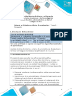 Guia de Actividades y Rúbrica de Evaluación - Unidad 1 - Tarea 2 - Planeación