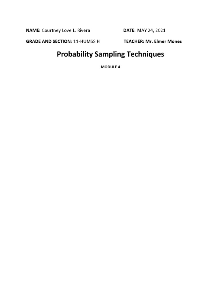 Pr2 Module 4 | PDF