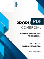 Propuesta Comercial - Baterías de Riesgo Psicosocial - CI CITRICOS AGROSIERRA LTDA - PCT-202109453