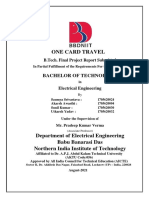 One Card Travel: Bachelor of Technology