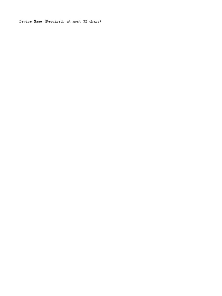 Device Name (Required at Most 32 Chars) | PDF | Ip Address | China