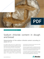 Sodium Chloride Content in Dough and Bread