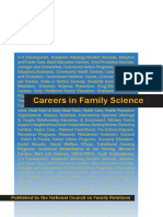 Careers in Family Science: Published by The National Council On Family Relations
